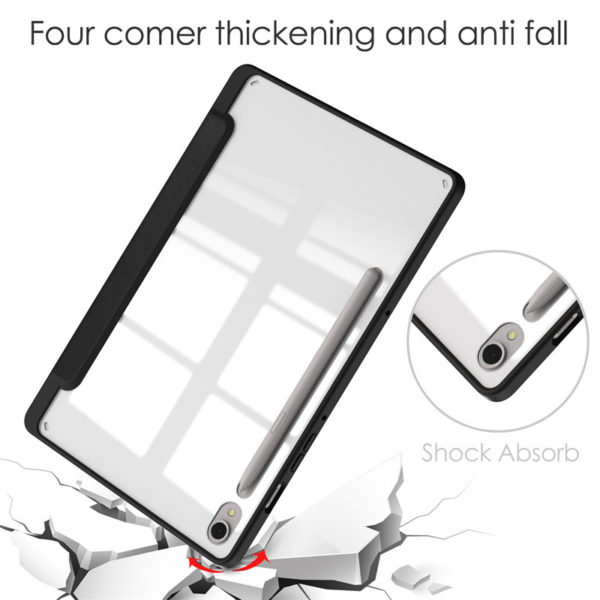 bao da mat lung trong suot samsung galaxy tab s10 fe plus zaki slimfit clear 1