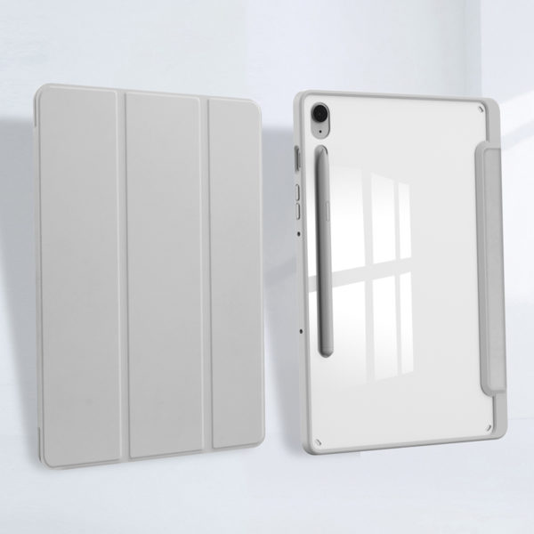 bao da mat lung trong suot samsung galaxy tab s10 fe plus zaki slimfit clear 2