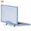 op lung trong suot chong soc kem chan dung cho macbook pro 14 pro 16 m5 m4 m3 m2 m1 zaki evoshell case sky blue