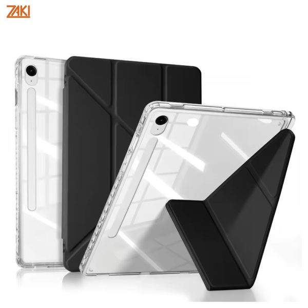 Bao da Samsung Galaxy Tab S10 FE/S10 Lite/S9/S9 FE ZAKI SlimFit Clear V2 mặt lưng trong suốt