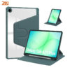 bao da galaxy tab a11 plus 11 inches 2025 zaki slimfit clear 360 rotate green