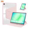 bao da galaxy tab a11 plus 11 inches 2025 zaki slimfit clear 360 rotate pink