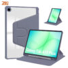 bao da galaxy tab a11 plus 11 inches 2025 zaki slimfit clear 360 rotate purple
