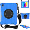 Kids EVA Foam Tablet case for iPad 10th Generation 10.9 Inch 2022 Shockproof Cover with Shoulder Strap Rotatable Kickstand