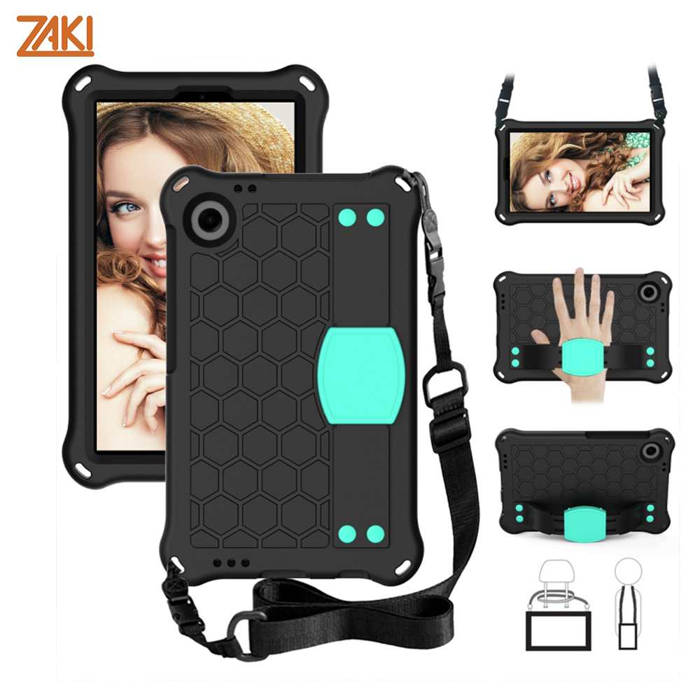 op lung zaki eva samsung galaxy tab a11 sm x133 sm x135 co day deo va quai deo tay back green