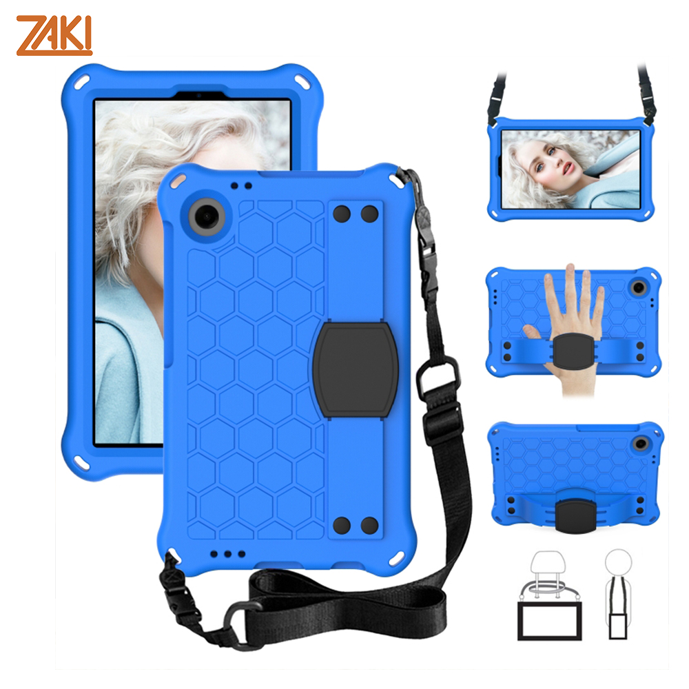 op lung zaki eva samsung galaxy tab a11 sm x133 sm x135 co day deo va quai deo tay blue black