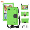 op lung zaki eva samsung galaxy tab a11 sm x133 sm x135 co day deo va quai deo tay green black