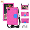 op lung zaki eva samsung galaxy tab a11 sm x133 sm x135 co day deo va quai deo tay pink