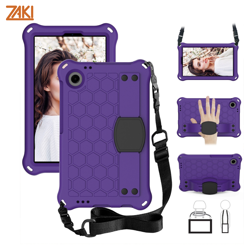 op lung zaki eva samsung galaxy tab a11 sm x133 sm x135 co day deo va quai deo tay purole black