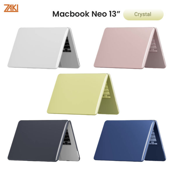 Ốp bảo vệ MacBook Neo 13″ ZAKI SlimFit Crystal Case