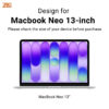 op bao ve macbook neo 13 zaki slimfit crystal case 03